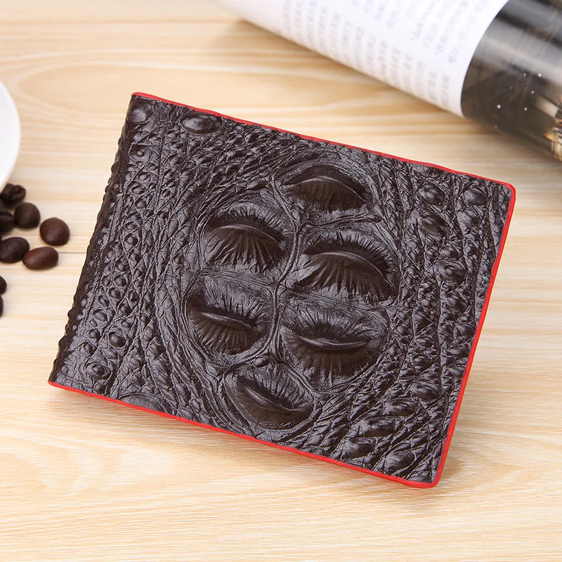 Dark brown Держатель водительских прав кошелек из натуральной кожи на обложке для вождения автомобиля документы кредитный держатель для карт Аллигатор узор тонкий кошелек - Цвет: Dark brown