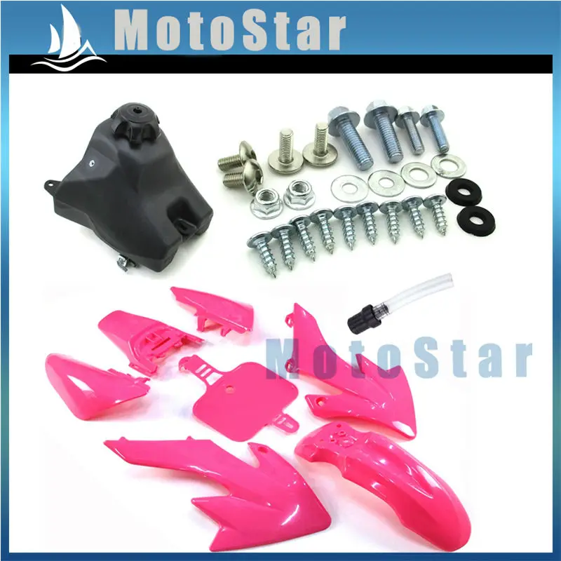 Розовые пластиковые наборы обтекателей крыла + винты газовый топливный бак