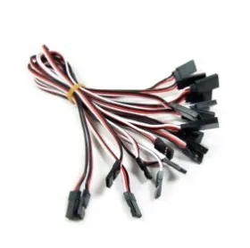 

10Pcs*Heavy Duty 22# Flat Cable 150mm Futaba Color