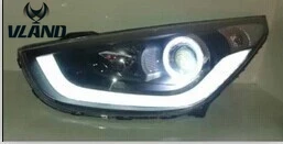 Vland Автомобильная фара для IX35 Tucson светодиодный фонарь 2010-2013 H7 BI Xenon объектив |