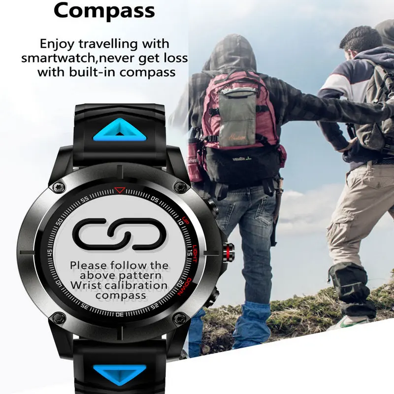 G01 gps Смарт часы Для мужчин IP68 Водонепроницаемый монитор сердечного ритма