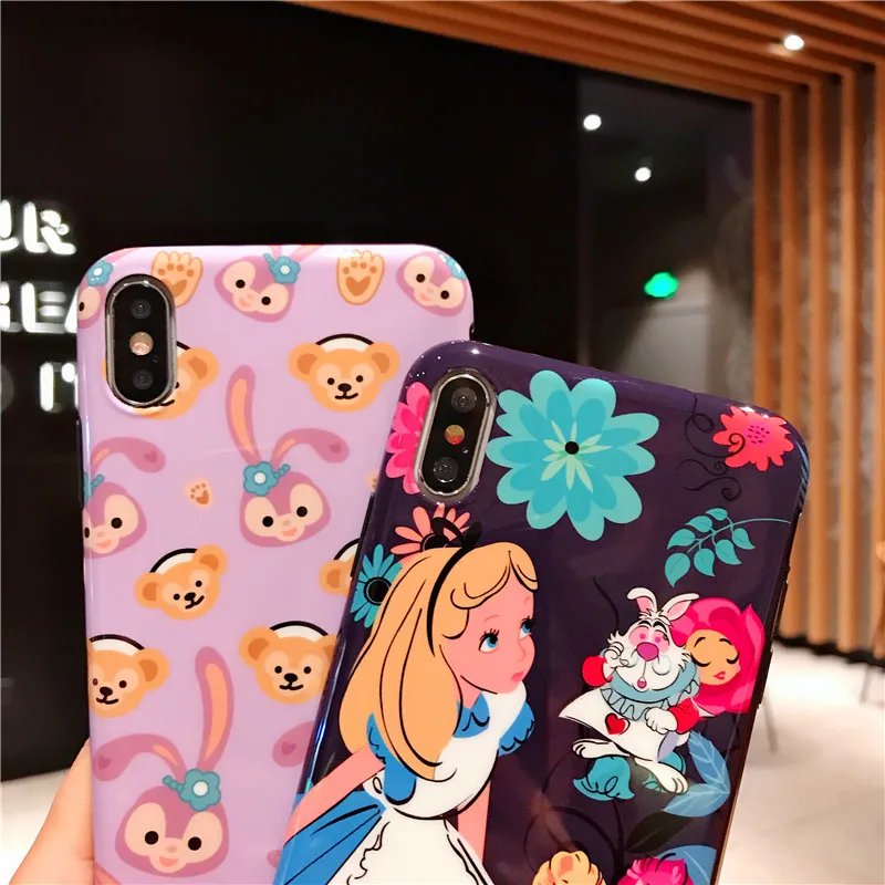 Cartoon Pink Duffy ShellieMay Anime Gelatoni StellaLou Coque Case for iPhone 11 pro X XR XSMAX 7 8 6 Plus Cute Alice Phone Cover |