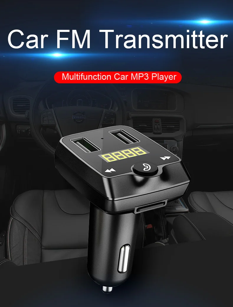 CDEN fm-передатчик Автомобильный mp3 музыкальный U диск/TF карта без потерь Музыкальный плеер Bluetooth приемник Двойной зарядное устройство usb