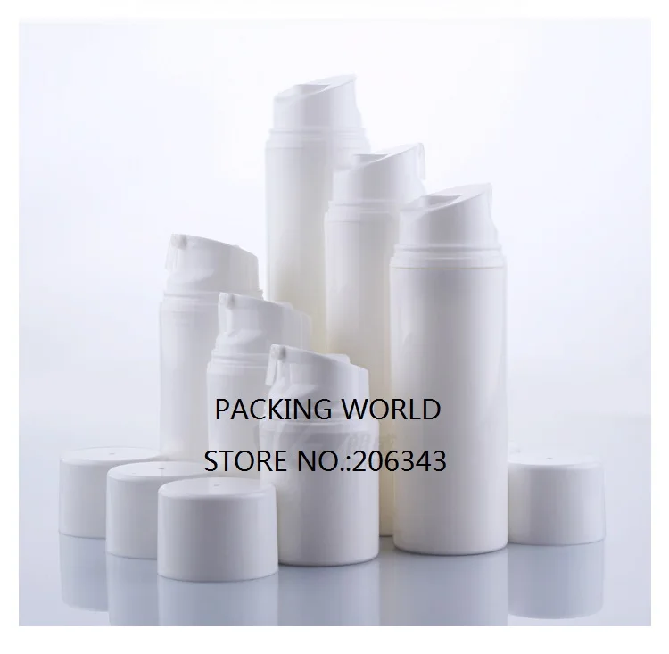 80 мл белая пластиковая безвоздушная бутылка крышка для сыворотки/тонального