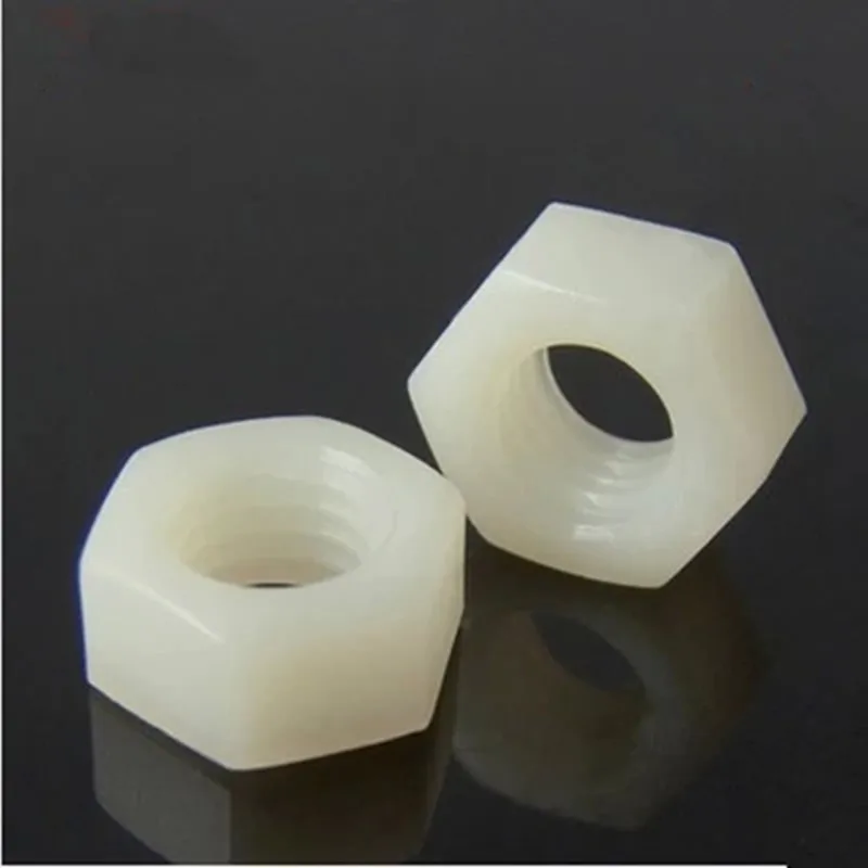 

25pcs/Lot Metric DIN934 Nylon Hex Nut M12 Plastic Hexagon Nut Screw Nut