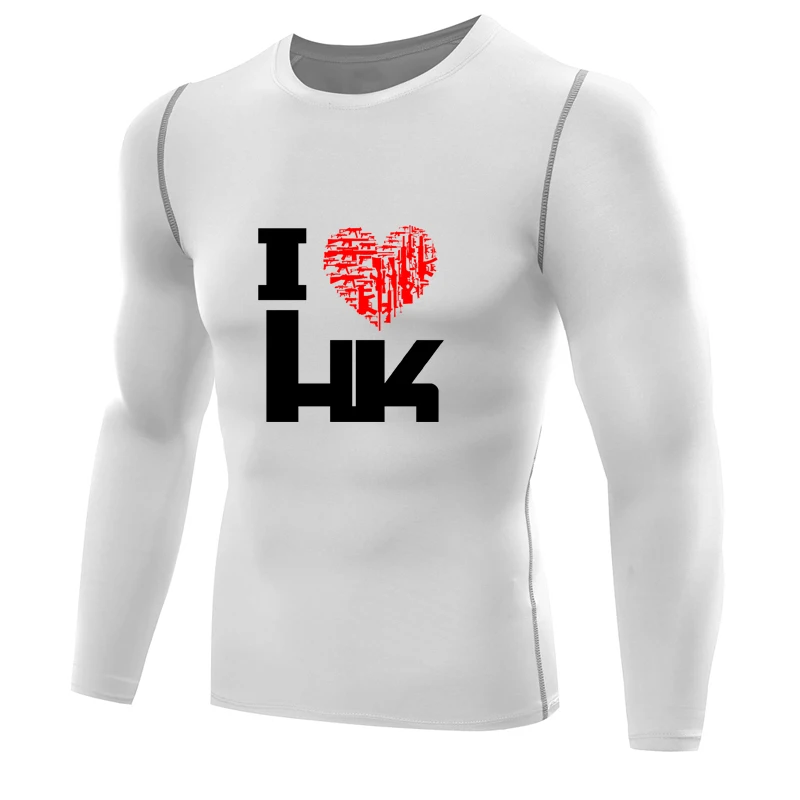 Мужская компрессионная футболка HK Heckler и Koch топы & rashguard gun|tshirts for men|t shirtmen tshirt |