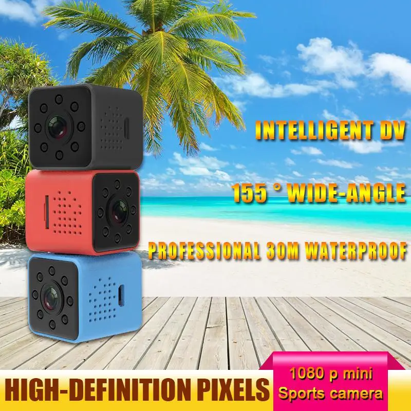Мини камера WIFI FULL HD 1080P ночное видение водонепроницаемый корпус CMOS сенсор