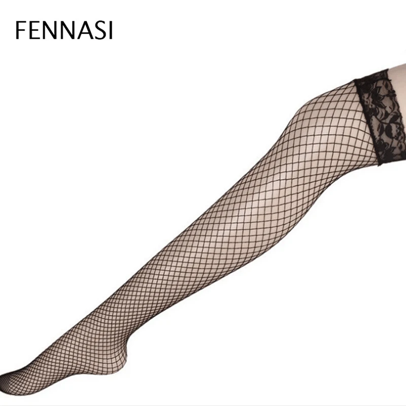 FENNASI сексуальные чулки Frauen Oberschenkel сетчатые дамские рыболовные сети Strumpfhosen Lange