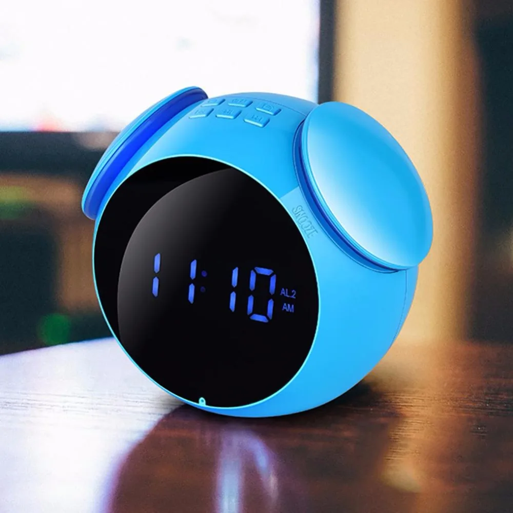 CHICLITS Wireless Bluetooth Speaker Mini Digital Alarm Clock Waterproof Outdoor Square Dance MP3 Smart Subwoofer Audio Speakers |