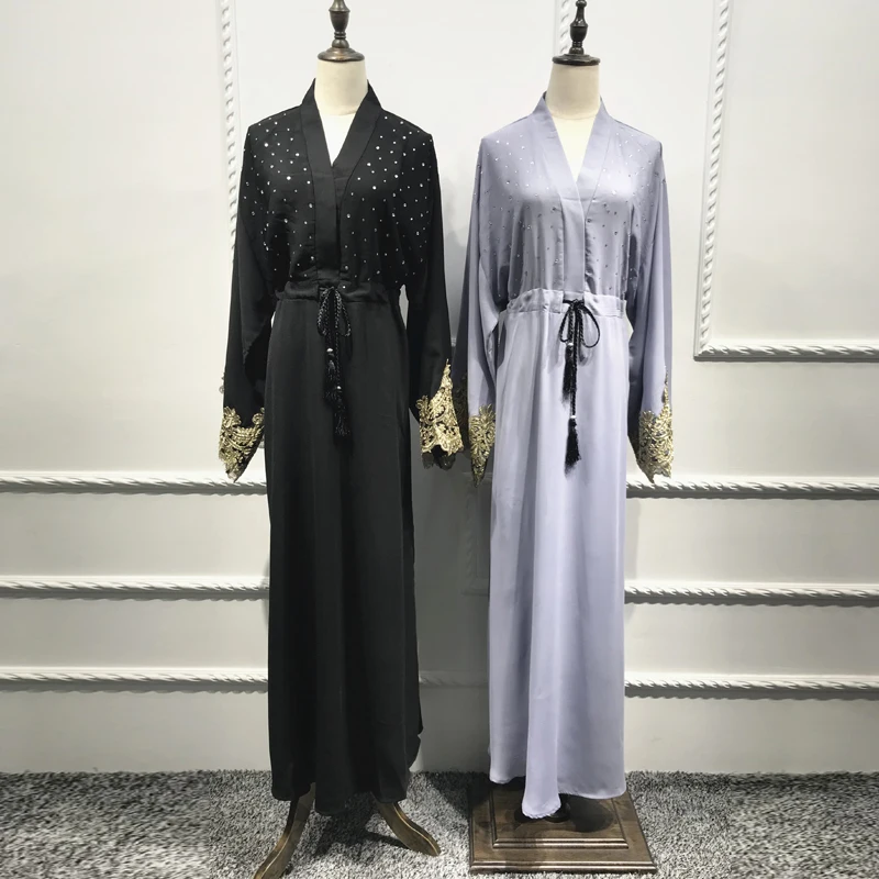 Vestidos Kaftan abaya Qatar Оман мусульманский хиджаб платье Абая для женщин халат Дубайский кафтан Elbise турецкие мусульманские платья одежда