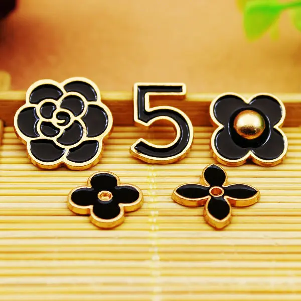 5pcs 7 шт./компл. мобильный чехол для телефона рукоделие декоративный материал сплав модные наклейки для мобильных телефонов - Цвет: 5pcs