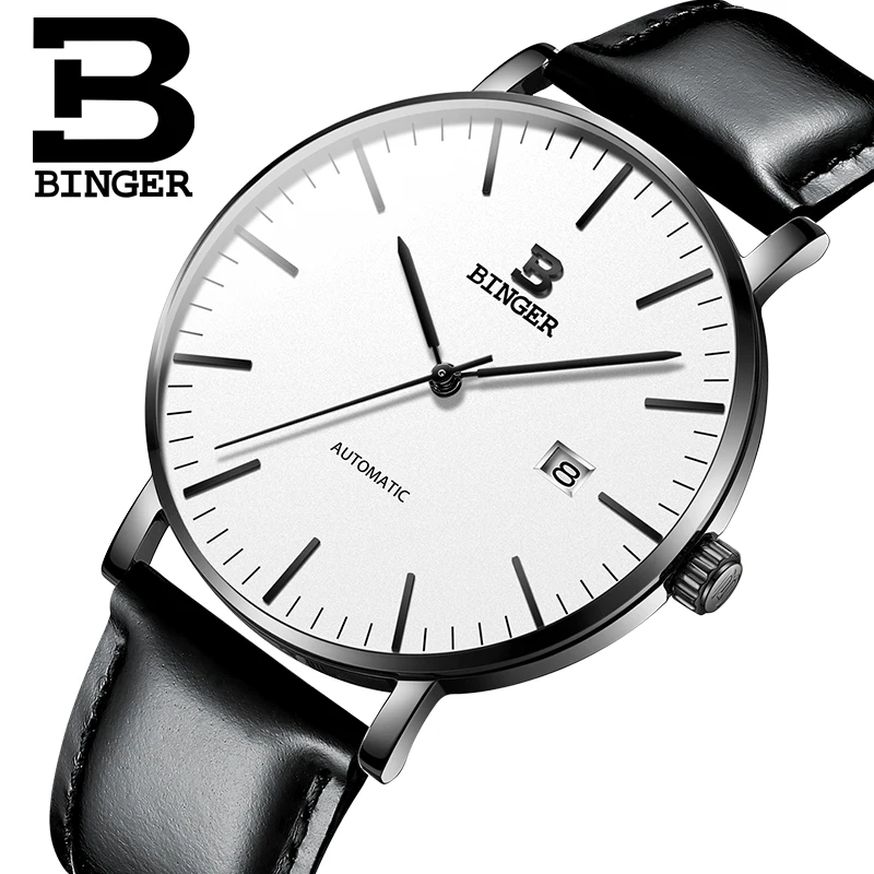 

Switzerland BINGER Mens Watches Luxury Brand automatic mechanical Men Watch Sapphire Male Japan Movement reloj hombre B-5081M-15