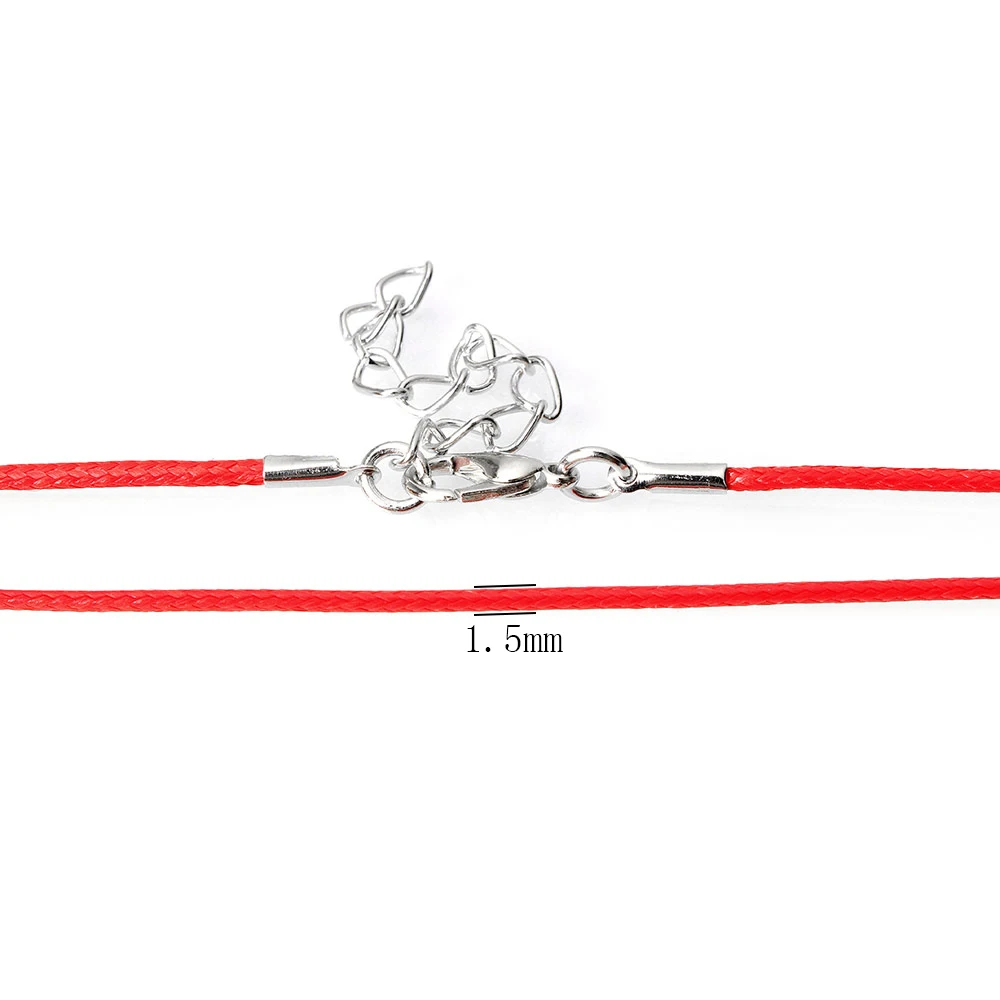 10 шт./лот вощеный нейлоновый шнур диаметром 1 мм кожаный регулируемый плетеный - Фото №1