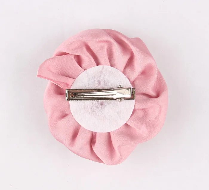 Новинка 2016 модный атласный цветок розы заколки для волос маленьких девочек