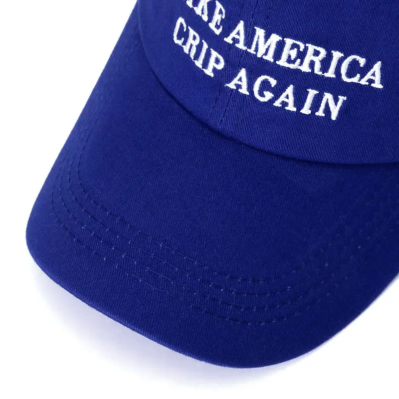 Высокое качество буквы MAKE AMERICA CRIP снова Snapback Кепка из хлопка Бейсболка для мужчин