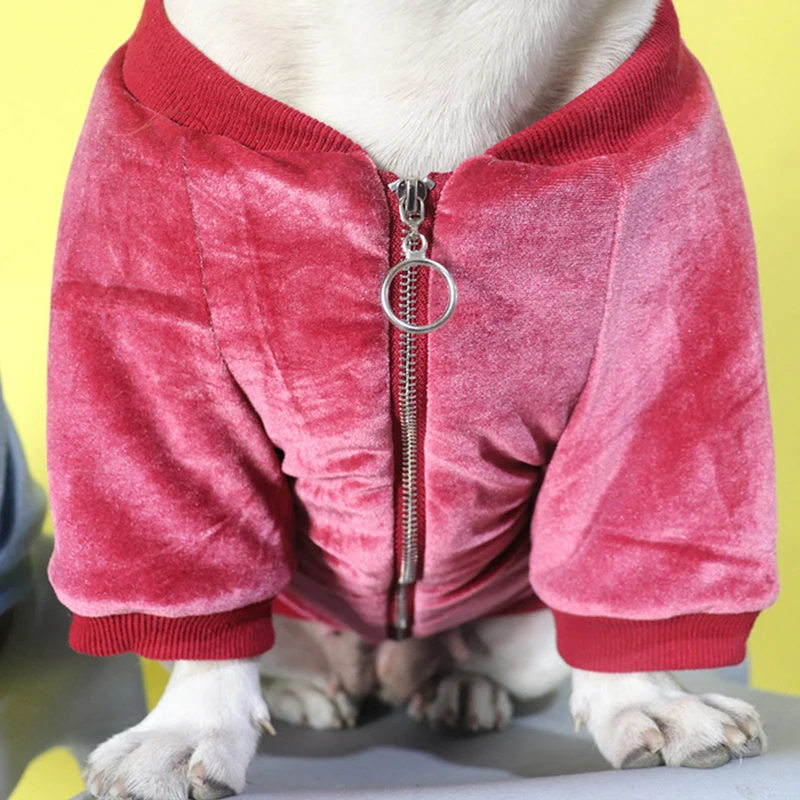 Winter French Bulldog Thick Jacket Pet Dog Clothes for Small Dogs Clothing Chihuahua Warm Sweater Pug Costume Roupa Para S-2XL | Дом и сад