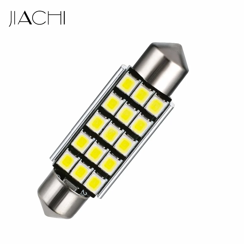 JIACHI 100 шт. Заводская поставка Festoon C5W 41 мм светодиодный CANBUS NO Error 2835SMD 15 чип для