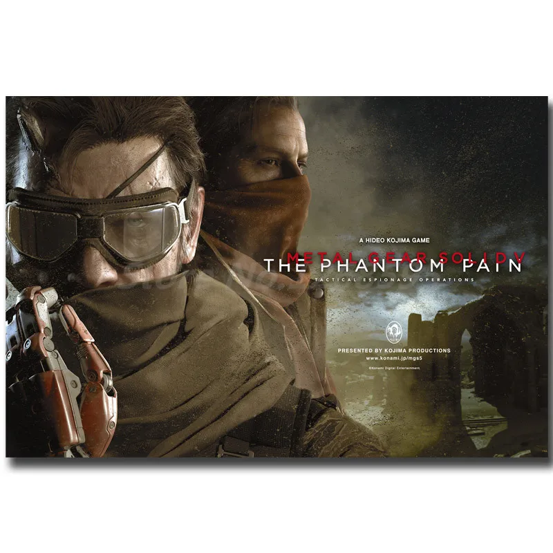 Металлическая Шестерня твердый V The Phantom Pain HD настенные художественные плакаты на