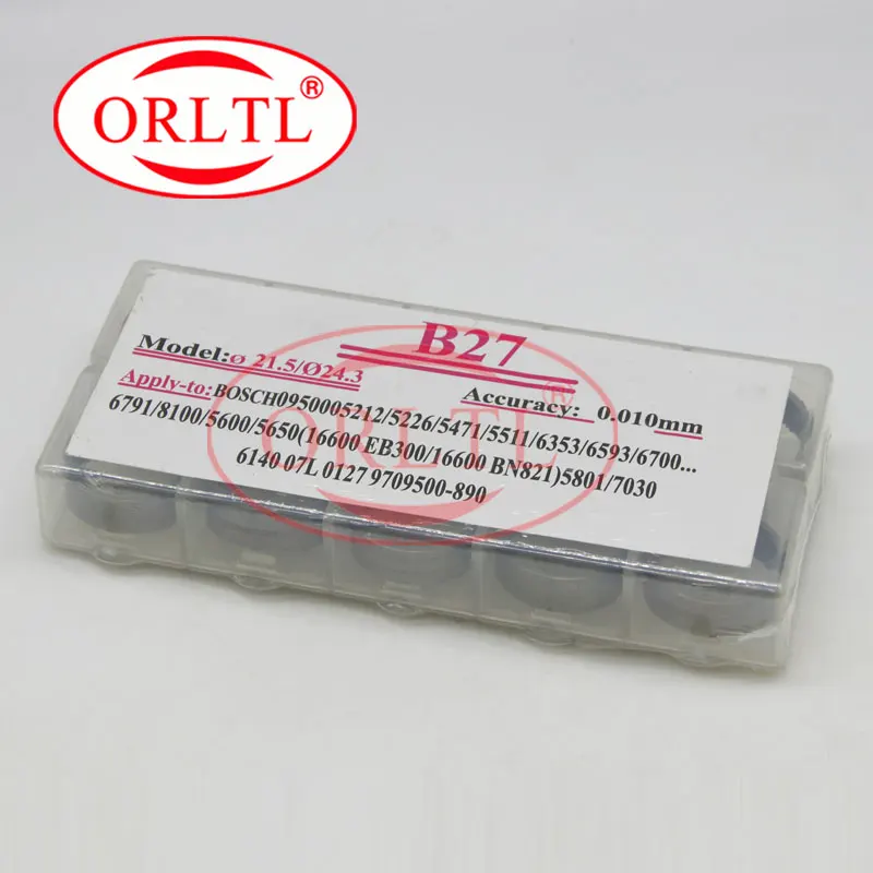 ORLTL 100 Pcs Common Rail Injector Shims B27 And Gasket Kit Fuel Inyector Adjustment Standard Sealing Washer Size 1.57-1.66mm | Автомобили