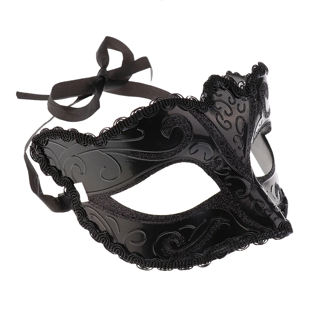 

2021 1PCS Sexy Ladies Masquerade Ball Mask Party Eye Mask Lace Up New Black Carnival Fancy Dress Costume Sexy Party Decor