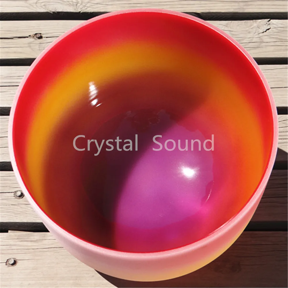 8 Inch B Crown Rainbow Chakra Quartz Crystal Singing Bowl | Спорт и развлечения