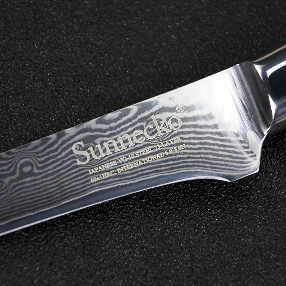 SUNNECKO Профессиональный дамасский нож для обвалки 5 дюйма Японские Стальные