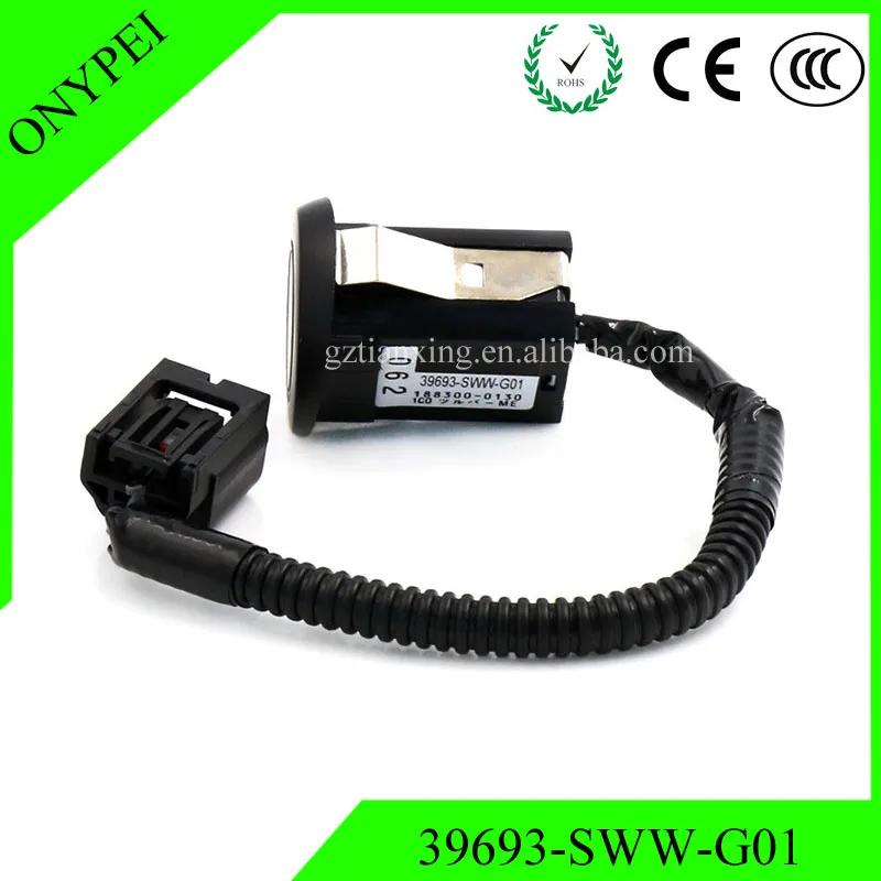 Черный парковочный датчик заднего хода 188300 5921 39693 SWW G01 для HONDA CRV 2007 2012 39693SWWG01