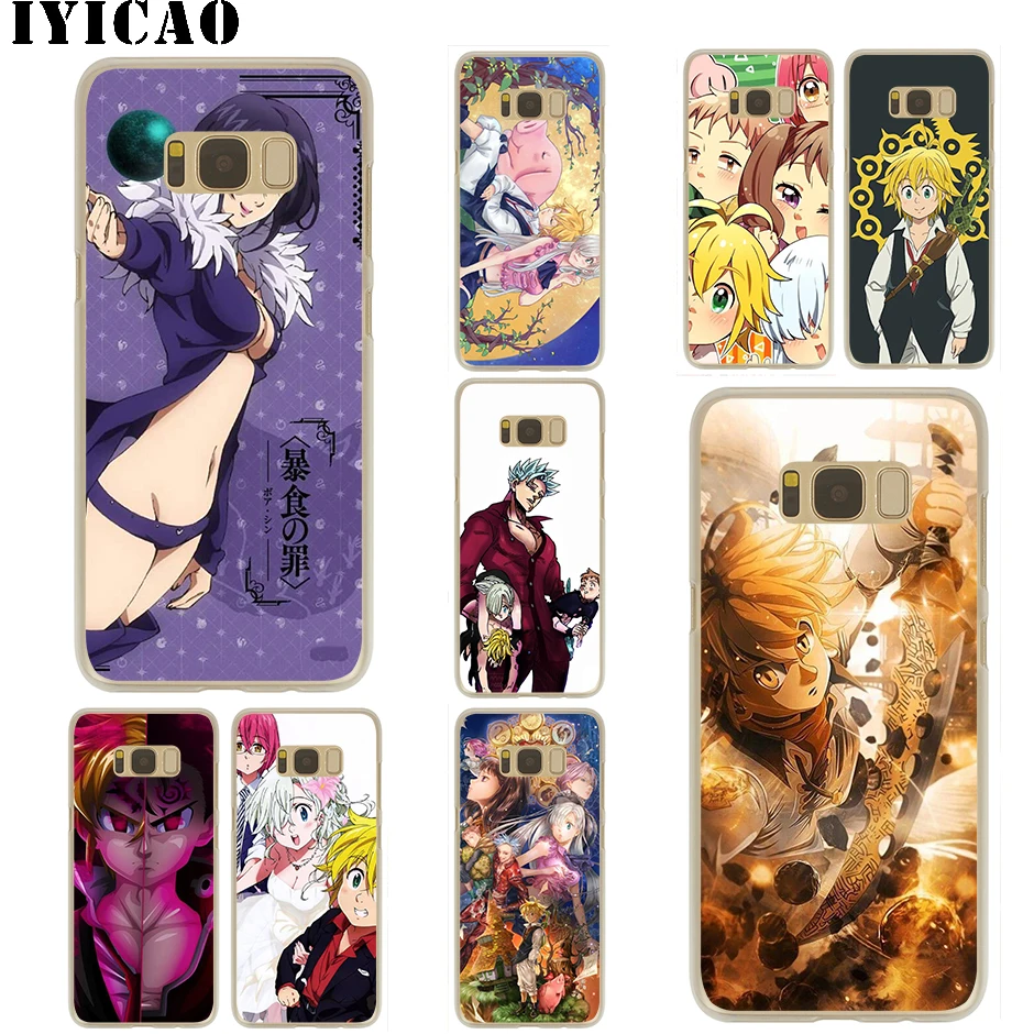IYICAO Nanatsu no Taizai жесткий чехол для Samsung Galaxy S10e S10 S9 S8 Plus S6 S7 Edge Note 9 8 10 Plus|Чехлы-накладки|