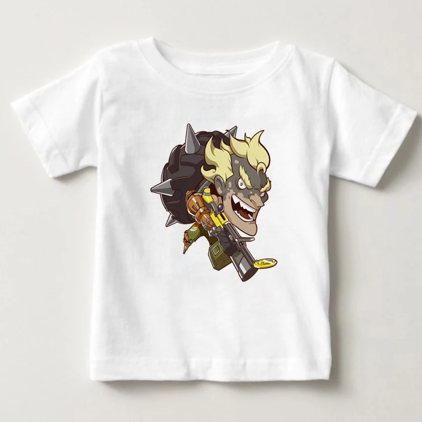 Лидер продаж Милая футболка с персонажами игры OW watch over Pharah для мальчиков фанатов