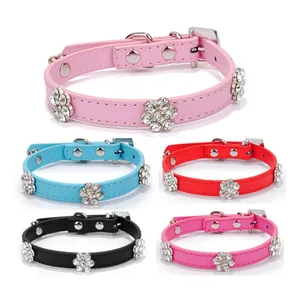 Ошейник для собак и кошек в форме сливы разразы искусственная кожа для маленького среднего большого плюшевого лабрадора золотые волосы