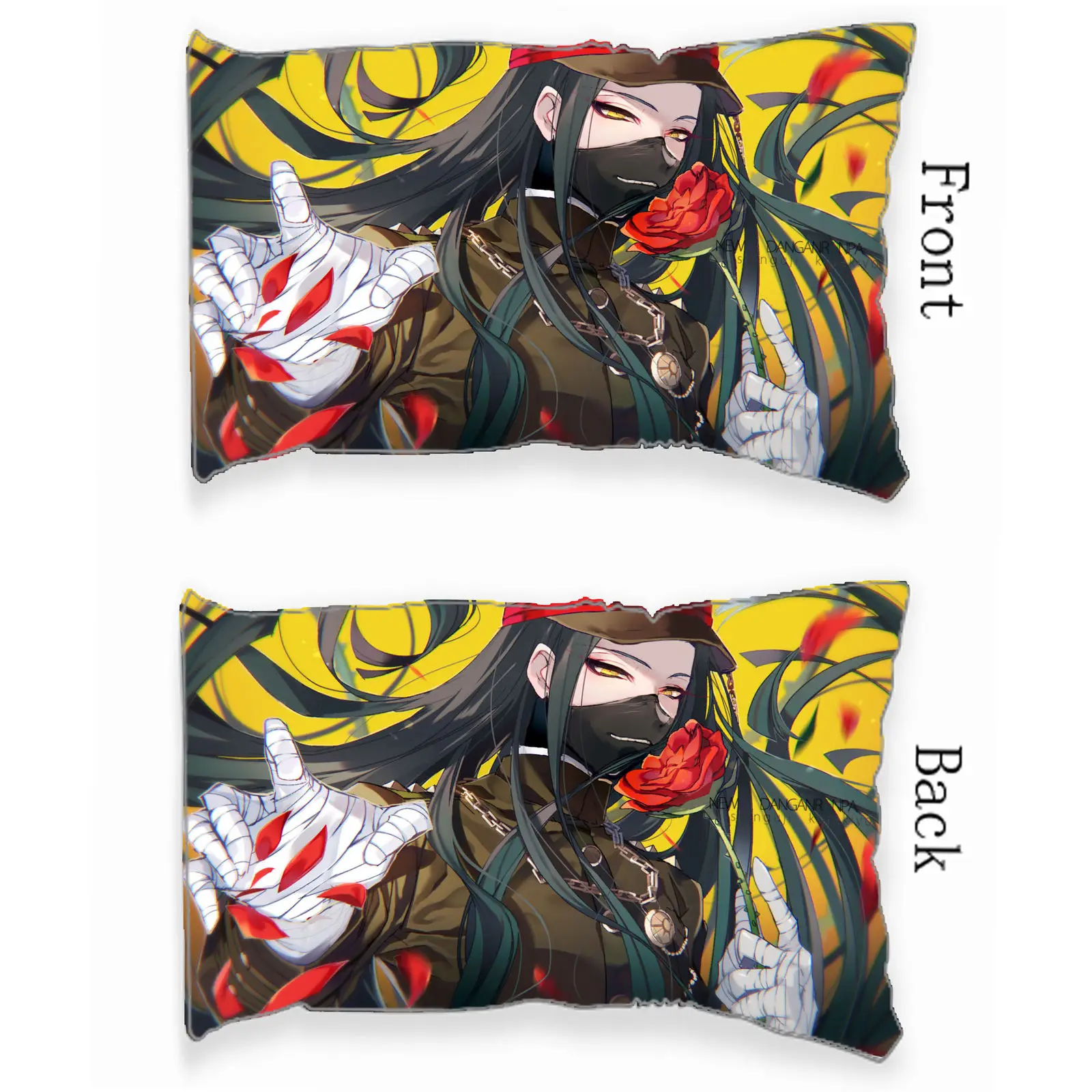 Аниме наволочка чехол Danganronpa V3 Ouma Kokichi Saihara Shuichi Kiss 60x40 см|Наволочка| |