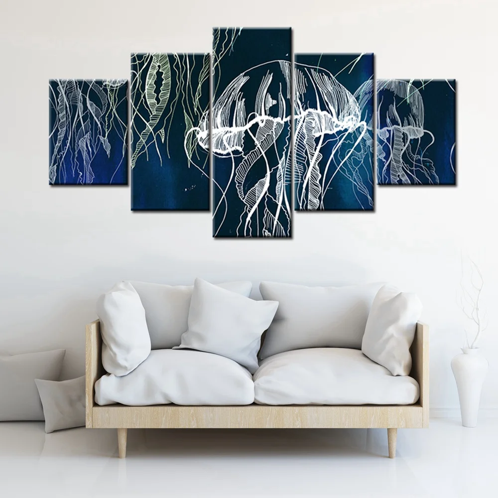 Красочная Картина на холсте с Медузой для гостиной Настенный декор плакат