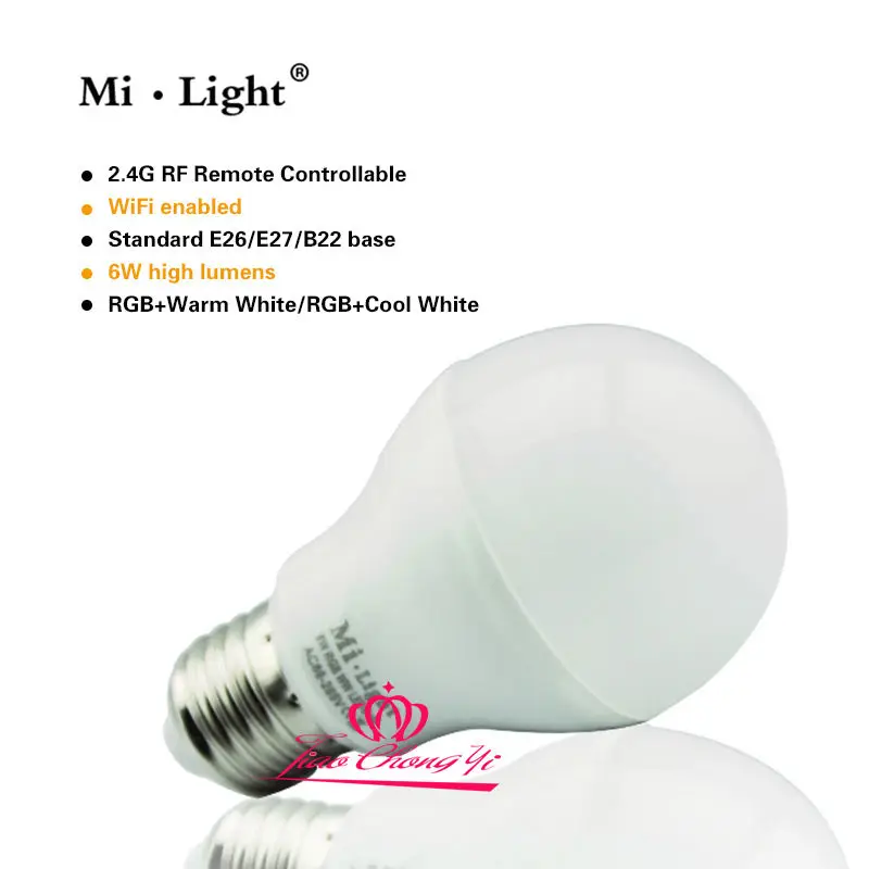RGBW W/WW E27 GU10 MR16 светильник лампа с регулируемой яркостью RGB 2 4G беспроводной Mi