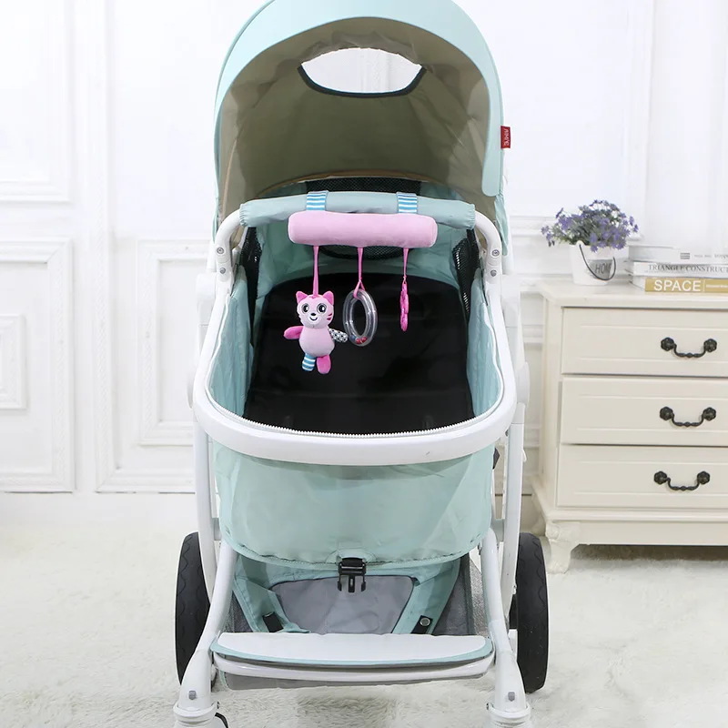 

Baby Toys Infant Animal Crib/Bed Rattles Toys Baby Seat Accessories Animal Baby Mobile Stroller Toys Plush Playing Doll