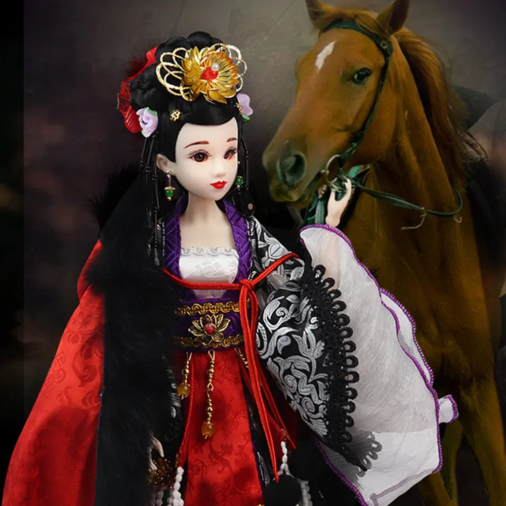 Шарм Fortune Days East древняя кукла костюм 1/6 как куклы BJD Liang Hongyu с макияжем 14 шарнирное