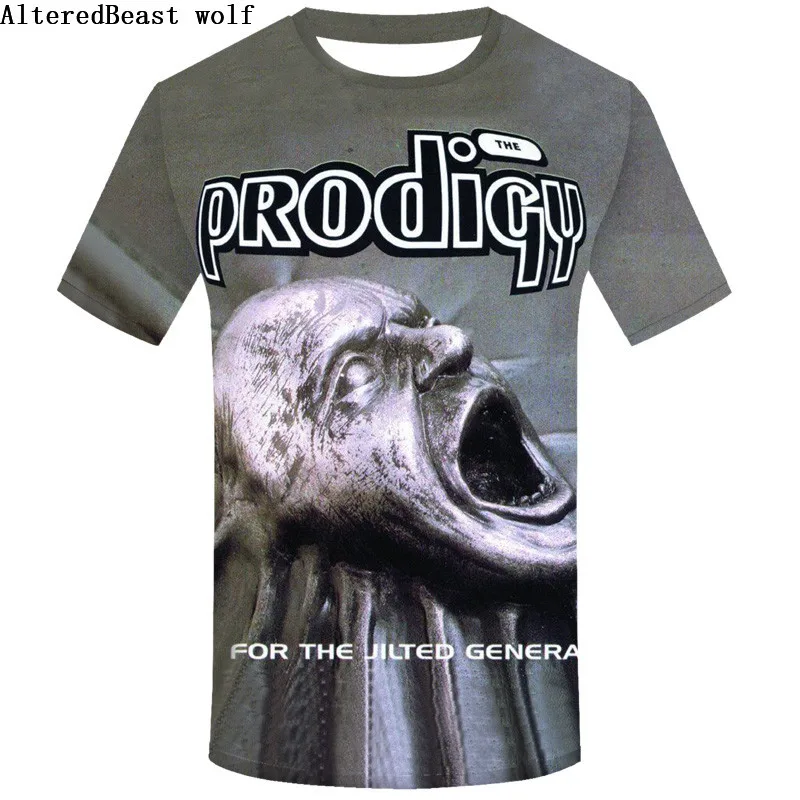 THE PRODIGY KEITH FLINT HARDCORE ROCK RAVE BREAK BEAT MUSIC футболка повседневного размера плюс в стиле хип-хоп