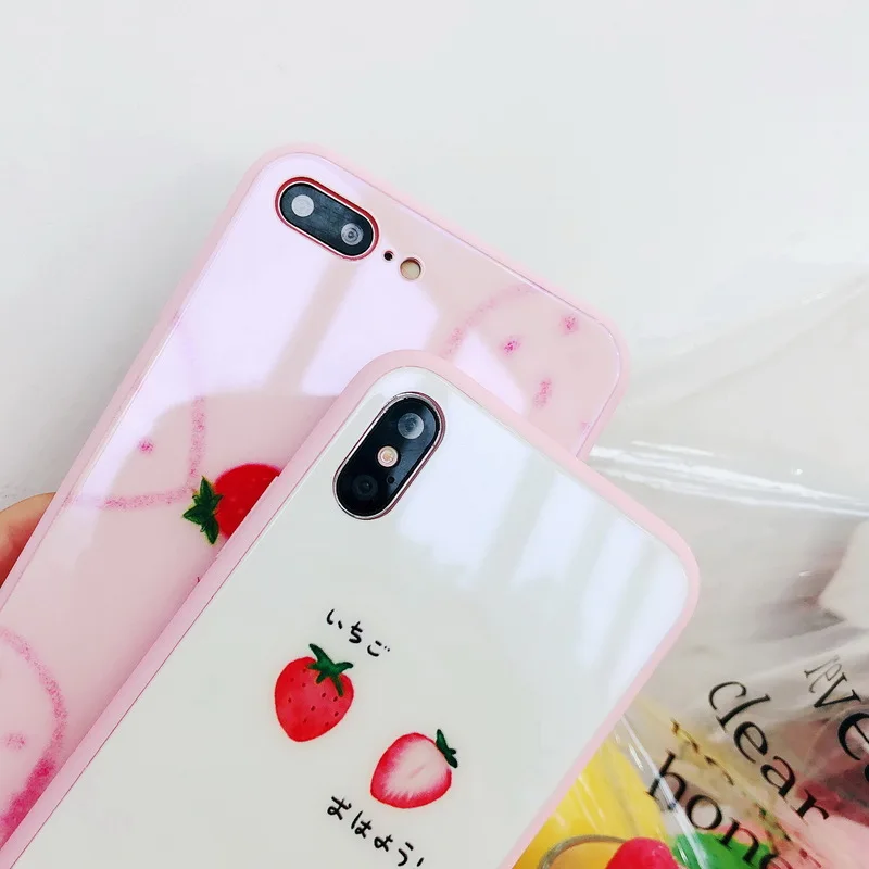EXTREE Новый порошок сбоку мобильный чехол для телефона iPhoneX 6 S 7 8 плюс закаленное