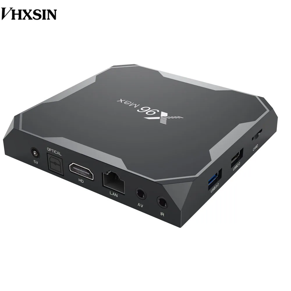 VHXSIN 10 шт./партия X96 MAX Android 8 1 Smart tv Box Amlogic S905X2 четырехъядерный KDPlayr 4K USB 3 0X96 mini |
