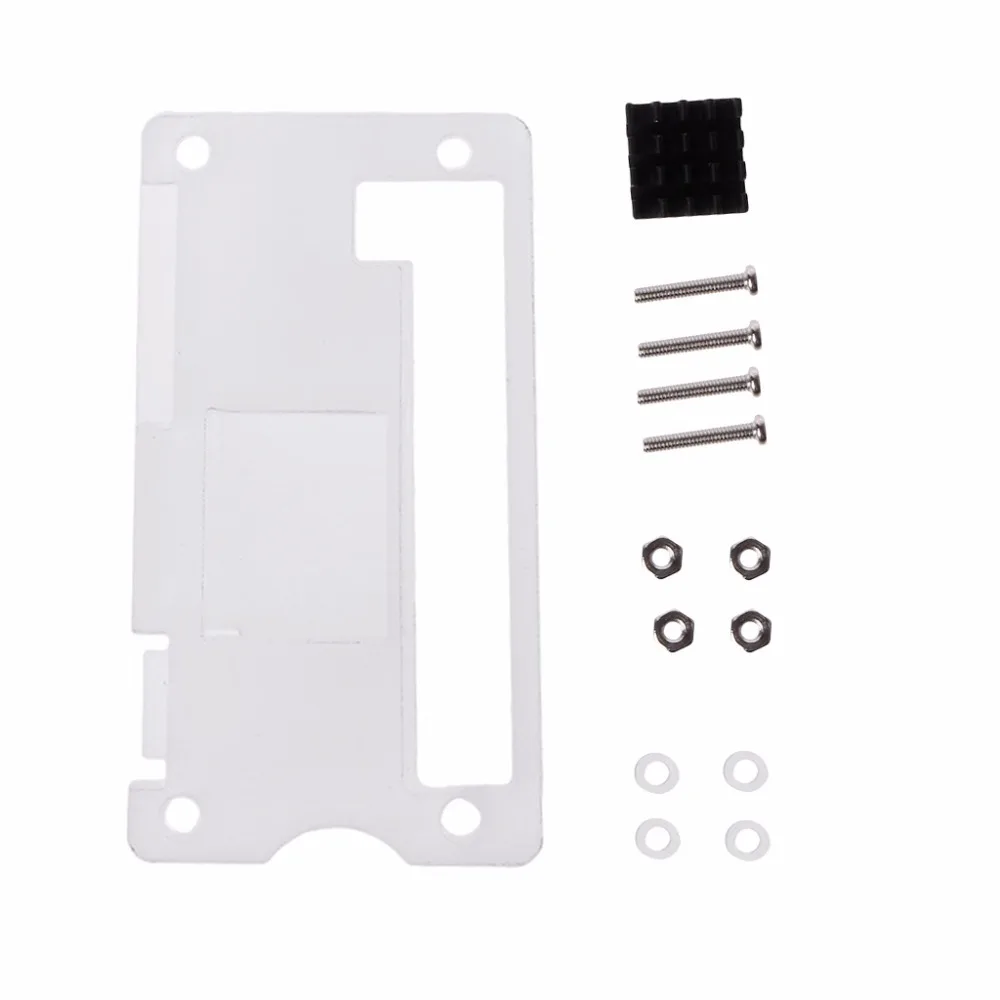 Акриловый Корпус чехол + алюминиевый радиатор комплект для Raspberry Pi Zero V1.3