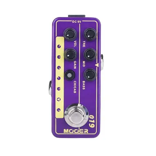 Mooer M019 UK Gold PLX Electric Guitar Effects Pedal High Gain Tap Tempo Bass Speaker Cabinet Simulation Stompbox Accessories enlarge