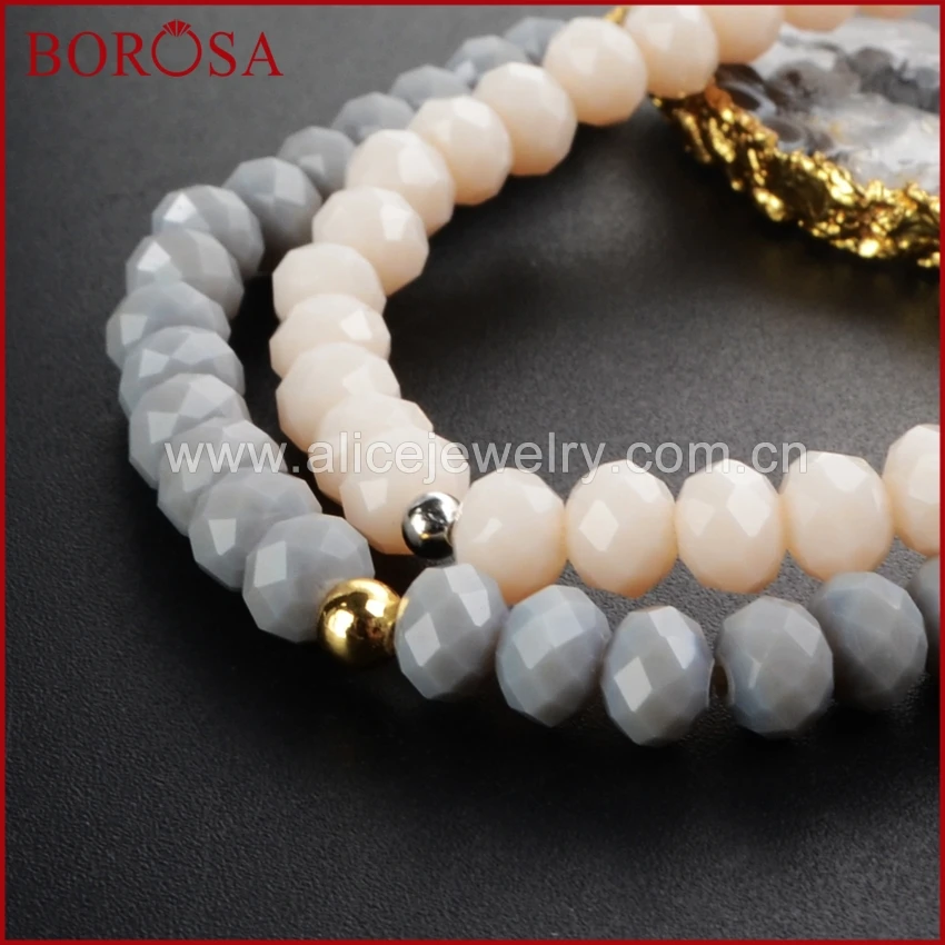 BOROSA золотой цвет натуральный оникс друкси кристалл фотолюминесцентный и 6 мм