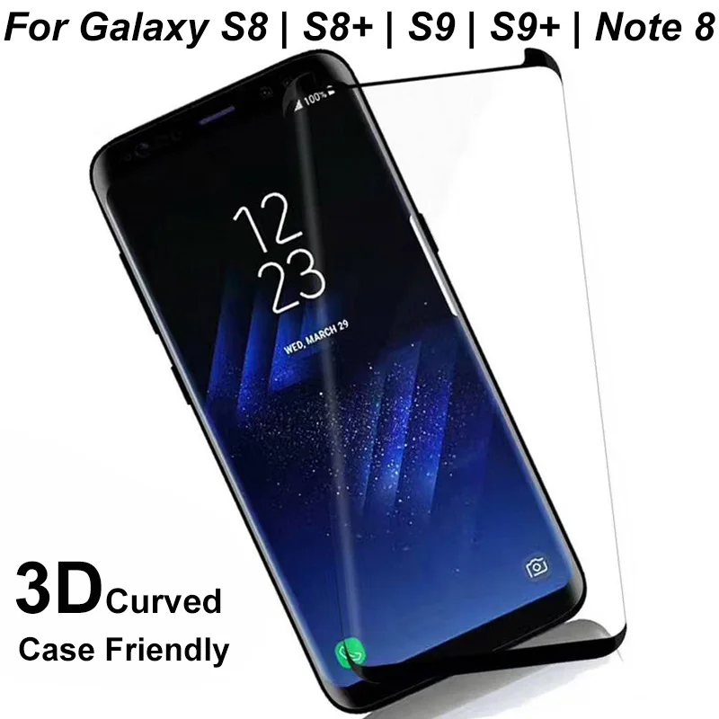 3D Стекло Glass на Для самсунг С8 / Стекло на самсунг с8+ с8 плюс С9+ с9 плюс ноут 8 защитное Стекло на Для samsung s9 Закаленное Стекло на Для Samsung Galaxy S8+ S8 S9+ S9 Plus Note 8 Стекло