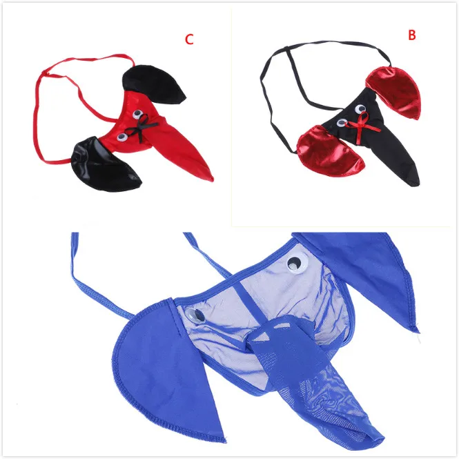 Sexy Men's G-strings Thongs Elephant Bulge Pouch Men Elastic T Back Erotic Lingerie Thong Male Underwear |
