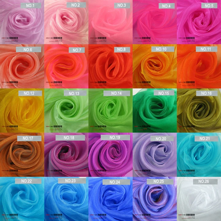 Цветная ткань из органзы для свадебной вечеринки 110М|fabric for|fabric fabrictulle roll spool |