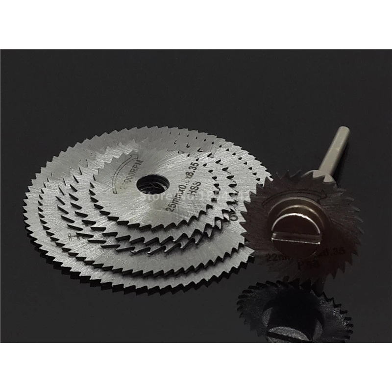 7 шт. вращающиеся инструменты из быстрорежущей стали мини дисковые режущие диски