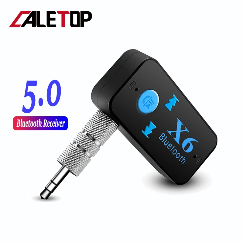 Ресивер Bluetooth 5 0 CALETOP X6 3 мм AUX стерео аудио музыка с микрофоном беспроводной