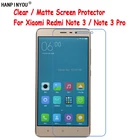 ПрозрачнаяАнтибликовая матовая защитная пленка HD для Xiaomi Redmi Note 3  Note3 Pro Prime, защитная пленка 5,5 дюйма, защитная пленка + чистая ткань