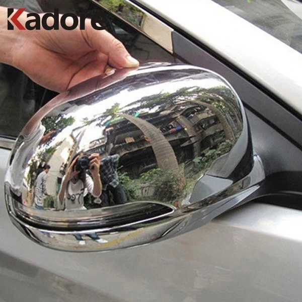 Для hyundai Solaris 2010 2011 ABS хромированная Боковая дверь зеркало заднего вида крышка