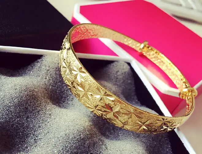 Браслеты женские золотистые регулируемые Короткие блестящие широкие ювелирные