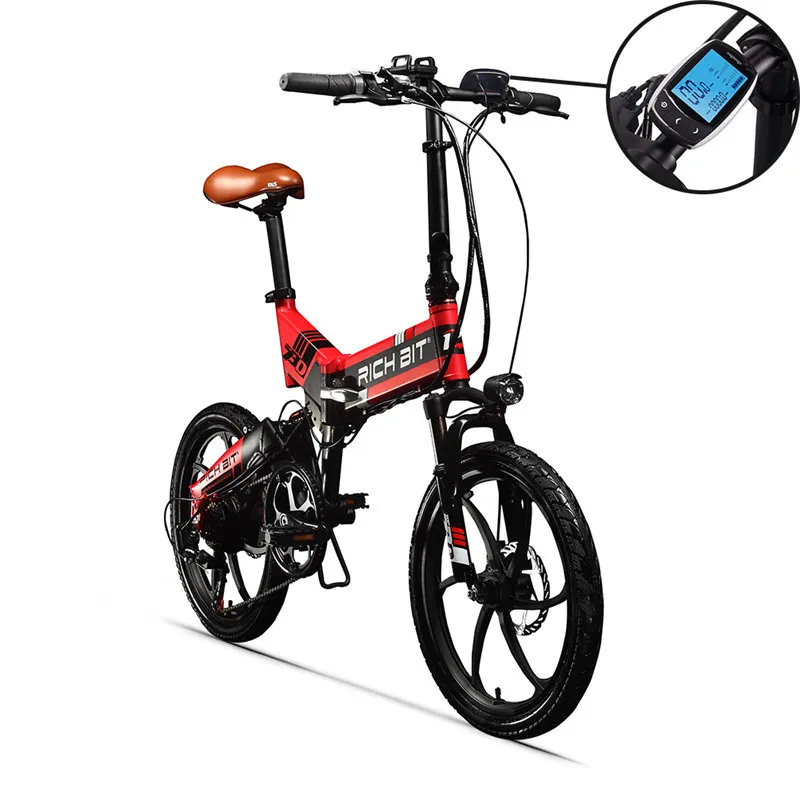 Электрический велосипед RichBit складной 48 В 8 А/ч 7 скоростей|bicicleta eletrica|folding electric